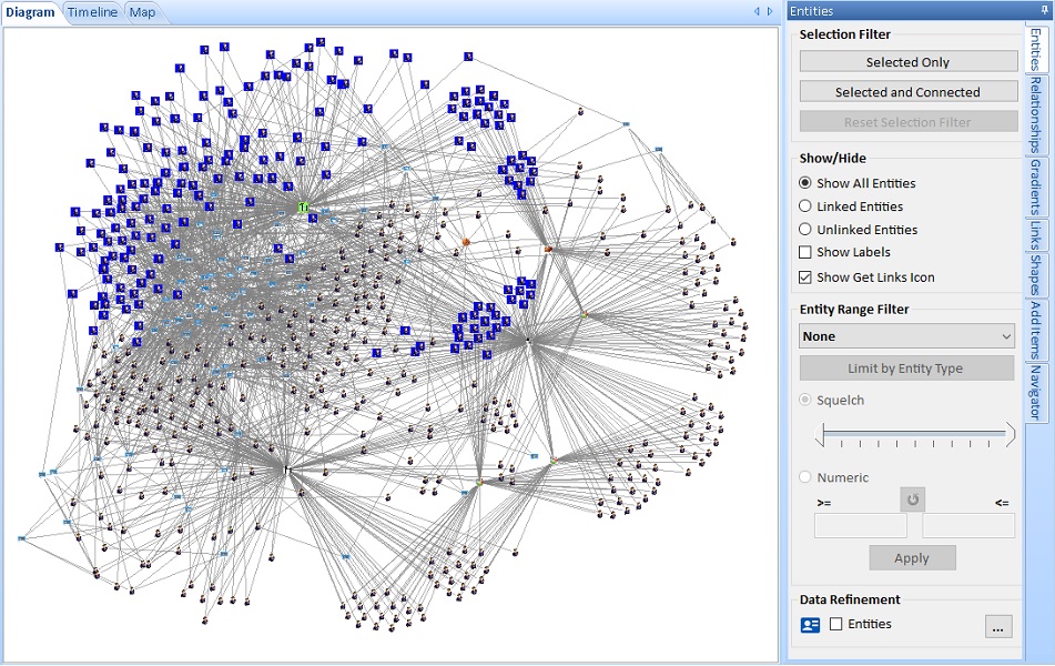 Entity Options for Visualizer